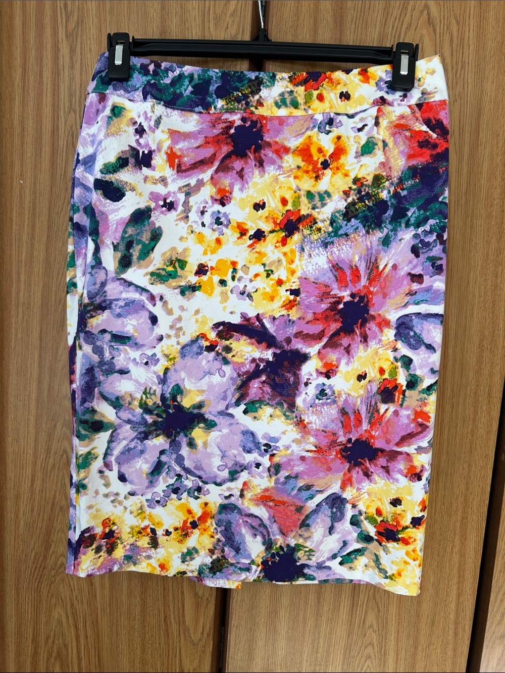 Floral Pencil Skirt in Multi-Color